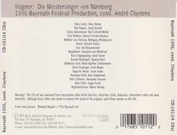 4CD/Set di cofanetti André Cluytens: Die Meistersinger Von Nürnberg - 1956 Bayreuth Festival (Live)