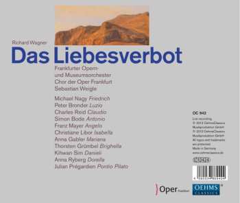 3CD/Set di cofanetti Richard Wagner: Das Liebesverbot