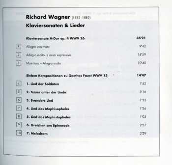 CD Richard Wagner: Piano Sonatas 🞄 Lieder