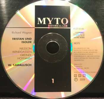 4CD/Set di cofanetti Richard Wagner: Tristan Und Isolde - Bayreuth 1958