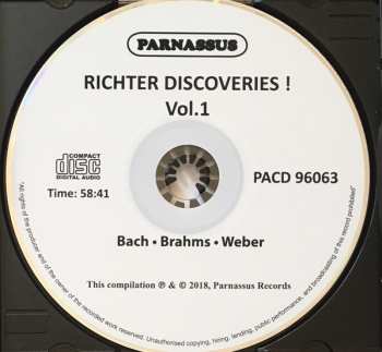 CD Johann Sebastian Bach: Richter Discoveries ! Vol.1