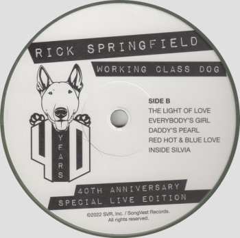 LP Rick Springfield: Working Class Dog (40th Anniversary Special Live Edition) CLR