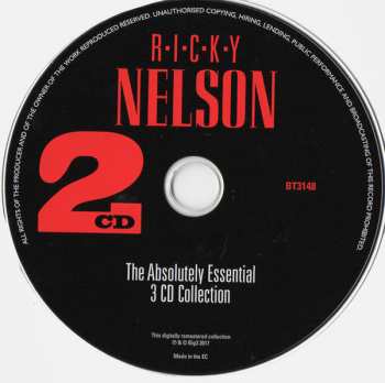 3CD Ricky Nelson: The Absolutely Essential 3 CD Collection	