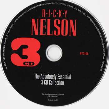 3CD Ricky Nelson: The Absolutely Essential 3 CD Collection	