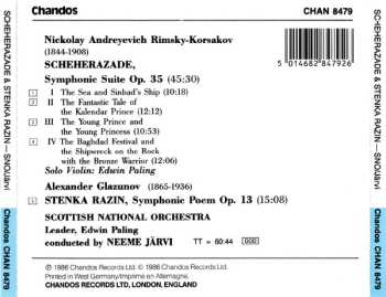 CD Nikolai Rimsky-Korsakov: Scheherazade Symphonic Suite Op. 35 / Stenka Razin, Symphonic Poem Op. 13