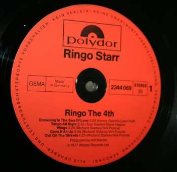 LP Ringo Starr: Ringo The 4th