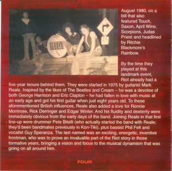 6CD/Set di cofanetti Riot: The Official Bootleg Box Set Volume 1 1976-1980