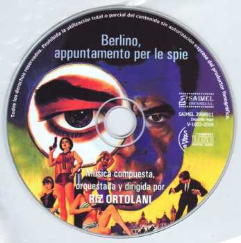 CD Riz Ortolani: Berlino, Appuntamento Per Le Spie (Banda Sonora Original Del Film) LTD