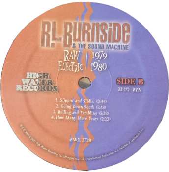 2LP R.L. Burnside & The Sound Machine: Raw Electric: 1979 - 1980