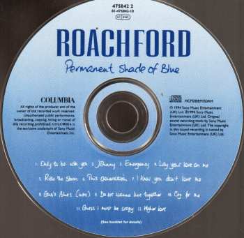 CD Roachford: Permanent Shade Of Blue