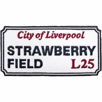 Merch Road Sign: Applicazione Strawberry Field, Liverpool Sign