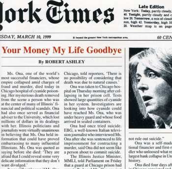 Album Robert Ashley: Your Money My Life Goodbye