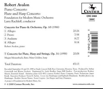 CD Larry Rachleff: Piano Concerto - Flute & Harp Concerto