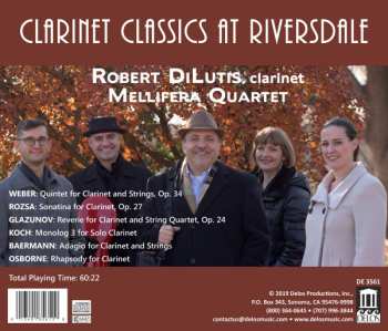 CD Robert DiLutis: Clarinet Classics At Riversdale