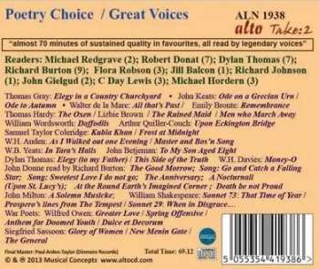 CD John Gielgud: Poetry Choice