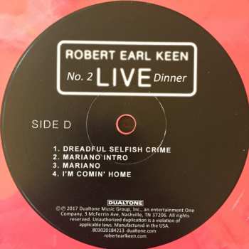 2LP Robert Earl Keen: No. 2 Live Dinner