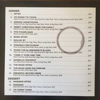 2LP Robert Earl Keen: No. 2 Live Dinner