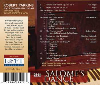 CD Robert Parkins: Salome's Dance (Robert Parkins Plays The Aeolian Organ Duke University Chapel)