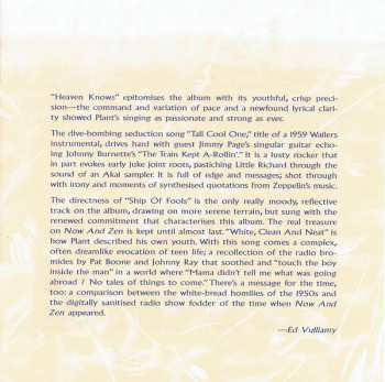 CD Robert Plant: Now And Zen