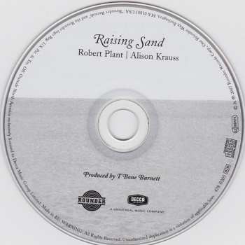 CD Robert Plant: Raising Sand