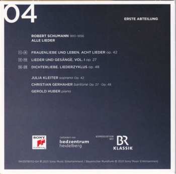11CD/Set di cofanetti Robert Schumann: Alle Lieder