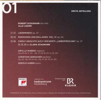 11CD/Set di cofanetti Robert Schumann: Alle Lieder