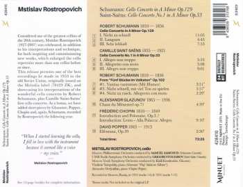 CD Robert Schumann: Schumann: Cello Concerto in A Minor Op. 129 / Saint-Saëns: Cello Concerto No. 1 in A Minor Op. 33 LTD