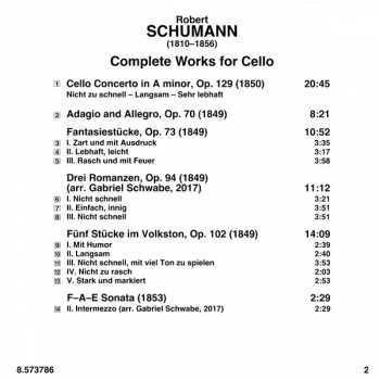CD Robert Schumann: Cello Concerto; Works For Cello And Piano