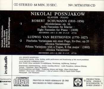 CD Robert Schumann: Kreiseriana Op. 16 (1838) / "Eroica"-Variationen Es Dur Op. 35 (1802)