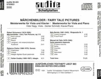CD Robert Schumann: Märchenbilder (Meisterwerke Für Klavier Und Viola)