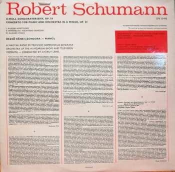 LP Robert Schumann: Piano Concerto In A Minor Op. 54