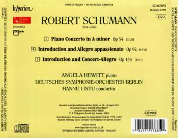 CD Robert Schumann: Piano Concerto • Introduction And Allegro Appassionato • Introduction And Concert-Allegro