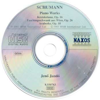 CD Robert Schumann: Piano Works