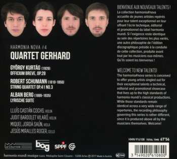 CD Robert Schumann: Quartet Gerhard