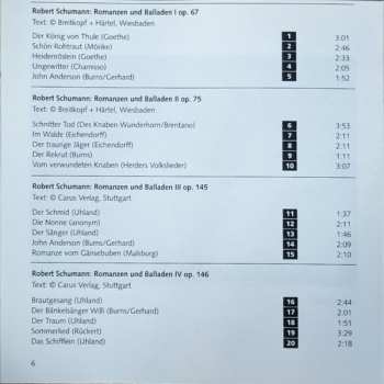 CD Robert Schumann: Romanzen Und Balladen Für Chor