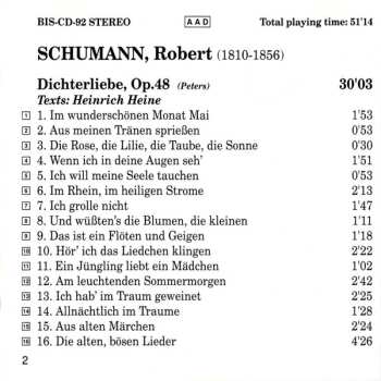 CD Robert Schumann: Dichterliebe, Op.48, Liederkreis, Op.24