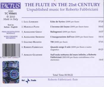 CD Roberto Fabbriciani: The Flute In The 21st Century - Unpublished Music For Roberto Fabbriciani