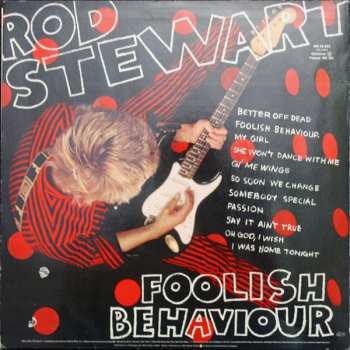 LP Rod Stewart: Foolish Behaviour (+ OBŘÍ PLAKÁT)