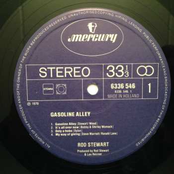 LP Rod Stewart: Gasoline Alley