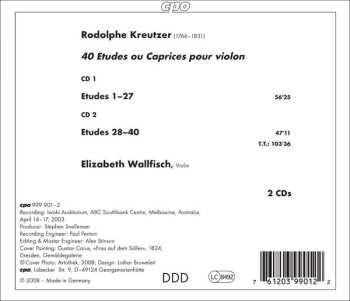 2CD Elizabeth Wallfisch: 40 Etudes ou Caprices pour Violon