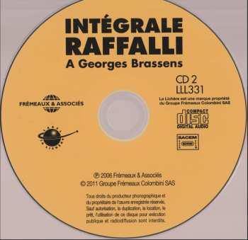 2CD/Set di cofanetti Rodolphe Raffalli: Intégrale Rodolphe Raffalli - Hommage à Georges Brassens