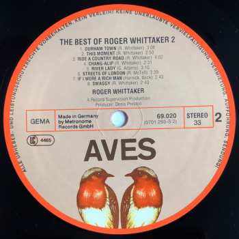 LP Roger Whittaker: The Best Of Roger Whittaker 2