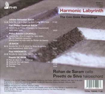 CD Rohan de Saram: Harmonic Labyrinth (The Con Gioia Recordings) 