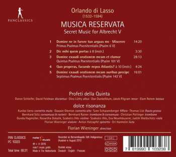 CD Profeti Della Quinta: Musica Reservata - Secret Music For Albrecht V