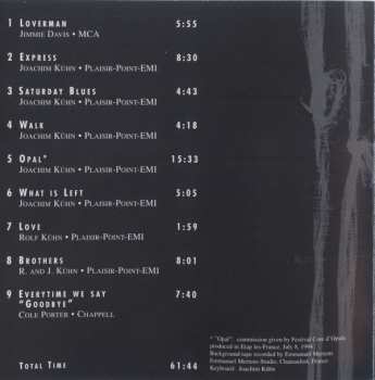 CD Joachim Kühn: Brothers
