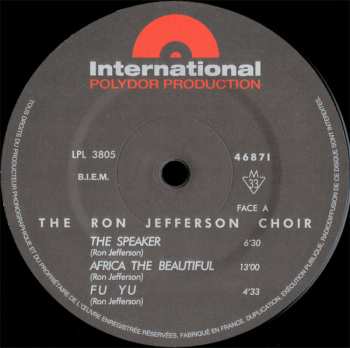 LP Ron Jefferson Choir: Ron Jefferson Choir LTD