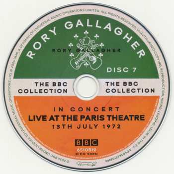 18CD/Set di cofanetti/2Blu-ray Rory Gallagher: The BBC Collection DLX