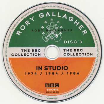 18CD/Set di cofanetti/2Blu-ray Rory Gallagher: The BBC Collection DLX