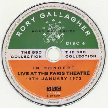 18CD/Set di cofanetti/2Blu-ray Rory Gallagher: The BBC Collection DLX