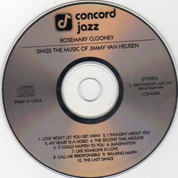 CD Rosemary Clooney: Rosemary Clooney Sings The Music Of Jimmy Van Heusen